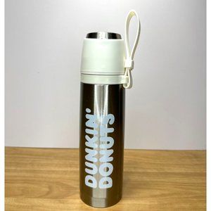 Dunkin Doughnuts Stainless Steel Vacuum Coffee Flask 16 oz